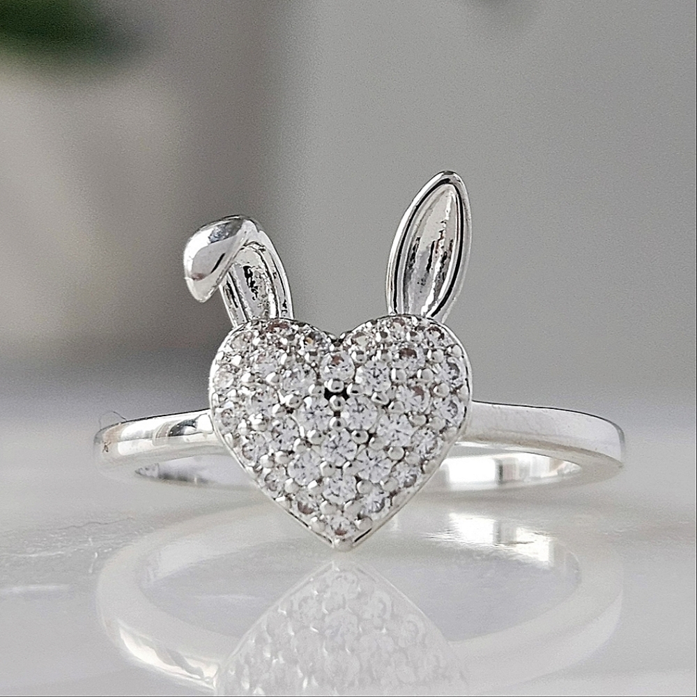Heart Bunny Ring, Bunny Ring Easter Collection
